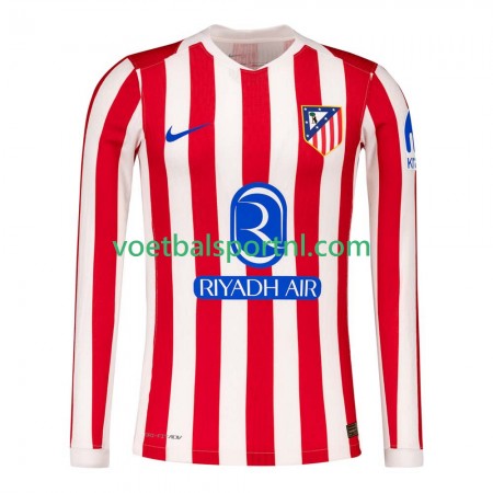 Atlético Madrid Thuis Shirt 2025-26 L/S